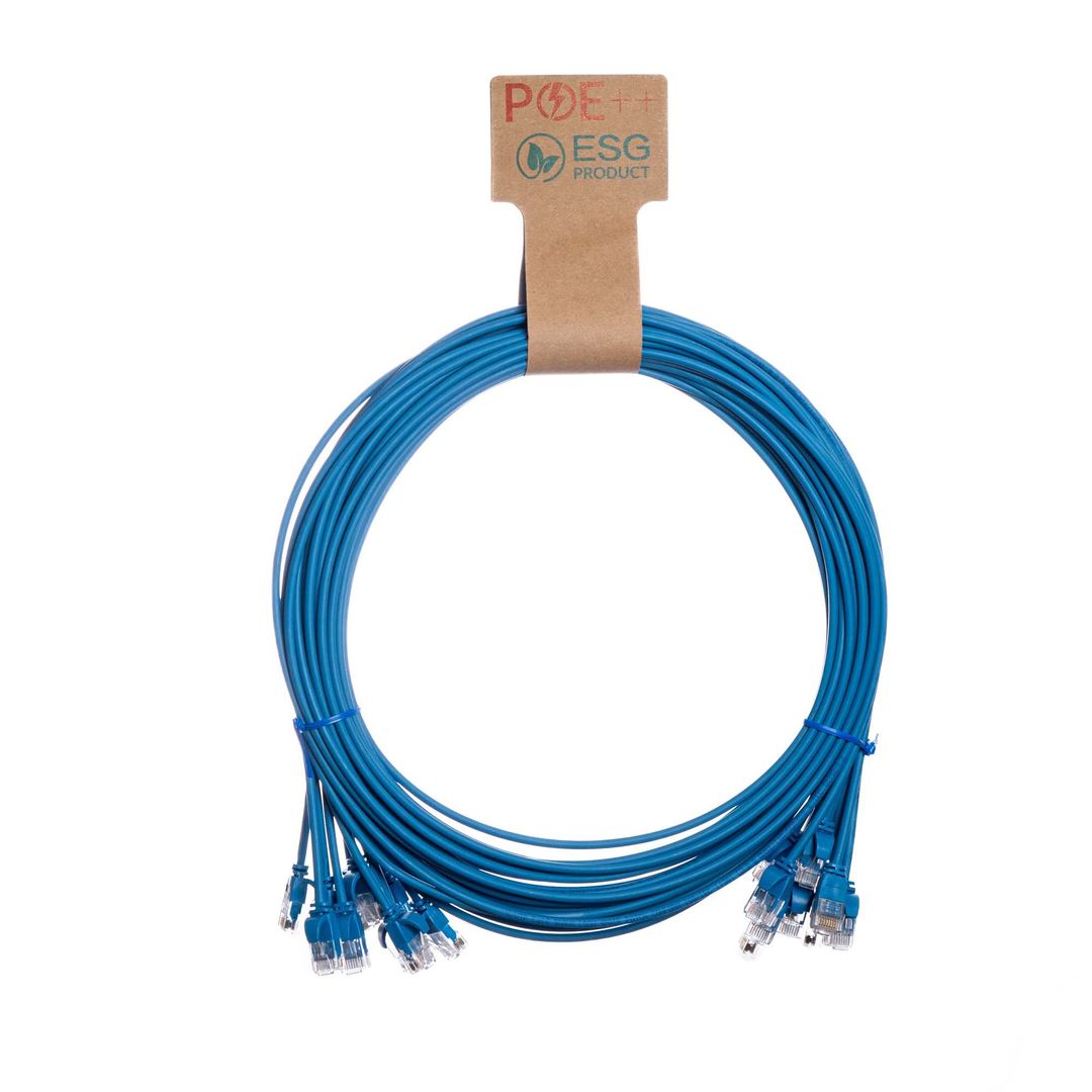 Cablenet 3m Cat6 RJ45 Blue U/UTP LSOH 30AWG Slim Snagless Booted Patch - Image 1