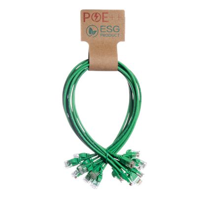 Cablenet 0.25m Cat6 RJ45 Green U/UTP LSOH 30AWG Slim Snagless Booted P
