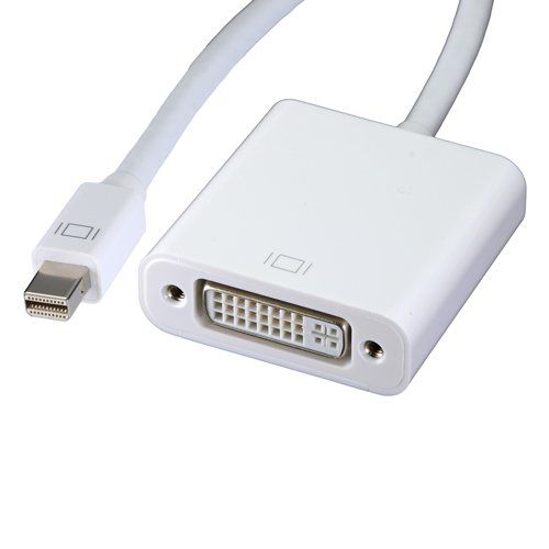 Cablenet 20cm Mini DisplayPort Male DVI Fem1080p 60Hz White Adaptor - Image 1