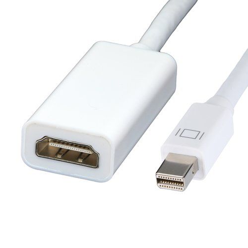 Cablenet 20cm Mini DisplayPort Male - HDMI 1.4b 1080p 60Hz White Adaptor - Image 1
