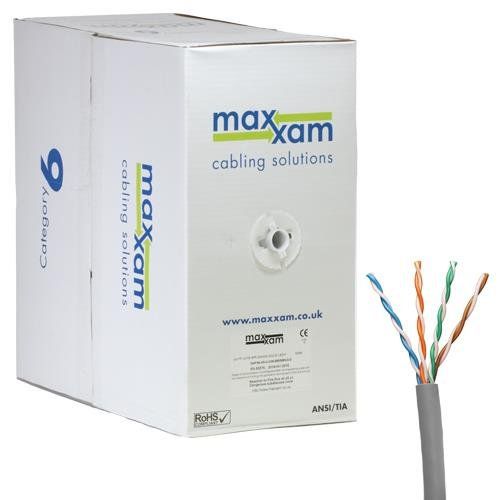 Cablenet Cat6 Grey U/UTP LSOH 23AWG Solid CPR Dca Cable 305m Reelex Bo - Image 1