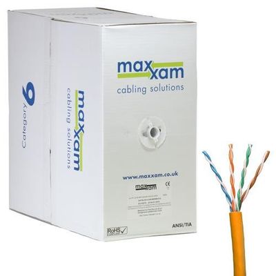 Cablenet Cat6 Orange U/UTP LSOH 23AWG Solid CPR Dca Cable 305m Reelex