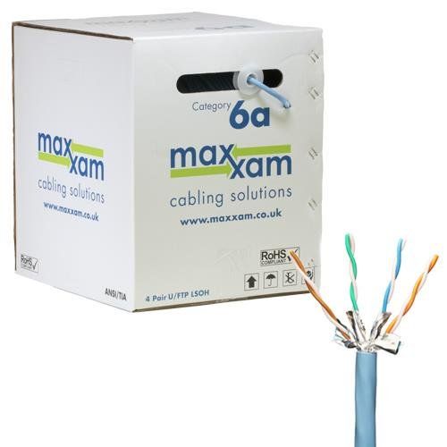 Cablenet Cat6a Ice Blue U/FTP LSOH 23AWG Solid CPR B2ca Cable 305m Ree - Image 1