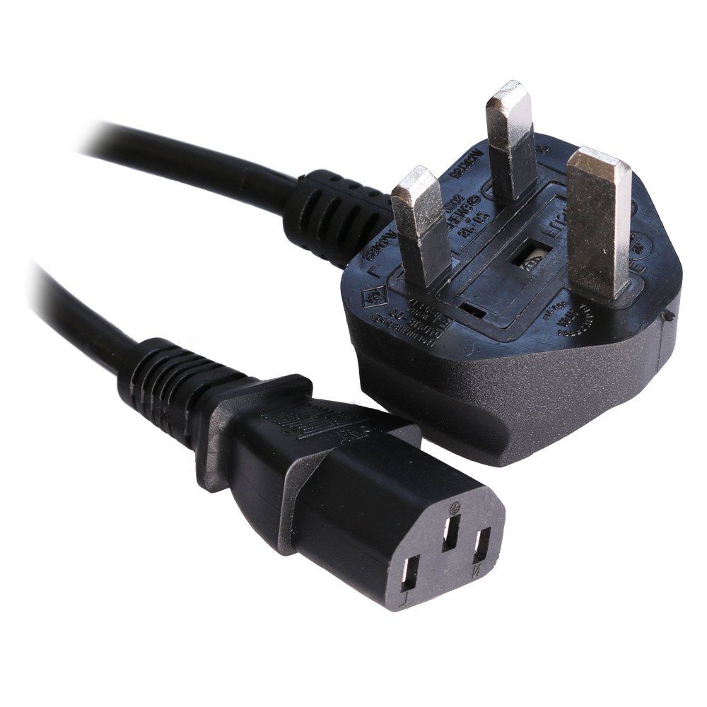Cablenet CNL 1.8M UK 5A C13 Bk PVC 0.75MM - Image 1