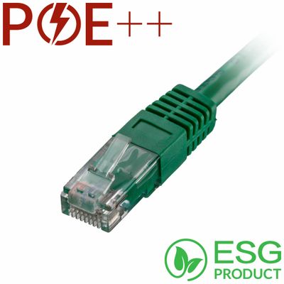 Cablenet 0.5m Cat6 RJ45 Green U/UTP PVC 24AWG Flush Moulded Booted Pat