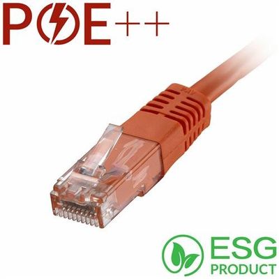 Cablenet 0.5m Cat6 RJ45 Orange U/UTP PVC 24AWG Flush Moulded Booted Pa