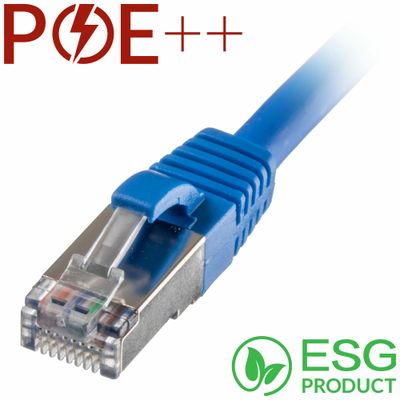 Cablenet 1.5m Cat6a RJ45 Blue S/FTP LSOH 26AWG Snagless Booted Patch L