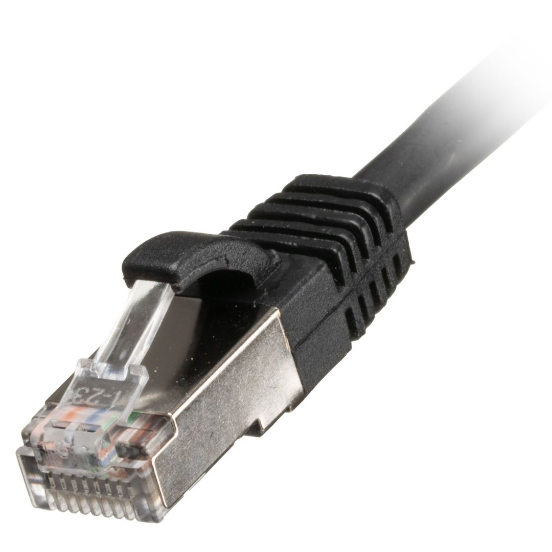Cablenet CNL 100PK 2M C6a Bk SFTP Ls 26AWG SB networking cable Black C - Image 1