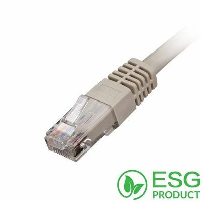 Cablenet 0.5m Cat5e RJ45 Grey U/UTP PVC 24AWG Flush Moulded Booted Pat