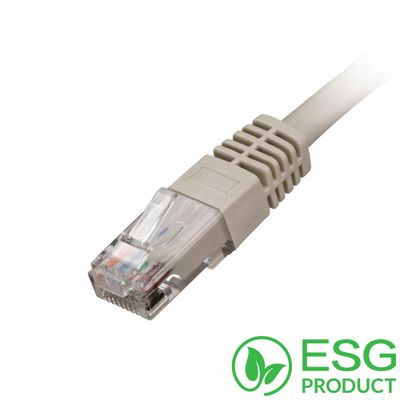 Cablenet 3m Cat5e RJ45 Grey U/UTP PVC 24AWG Flush Moulded Booted Patch
