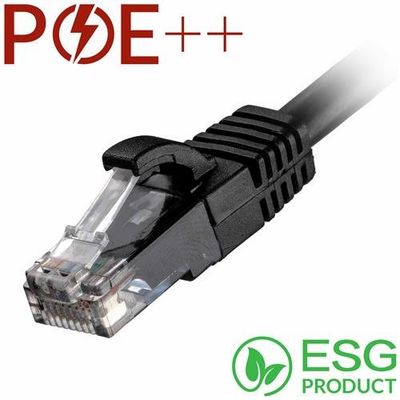 Cablenet 1m Cat6 RJ45 Black U/UTP LSOH 24AWG Snagless Booted Patch Lea