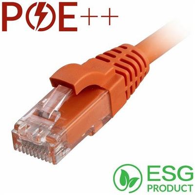 Cablenet 1m Cat6 RJ45 Orange U/UTP LSOH 24AWG Snagless Booted Patch Le