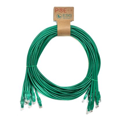 Cablenet 2m Cat6 RJ45 Green U/UTP PVC 24AWG Flush Moulded Booted Patch