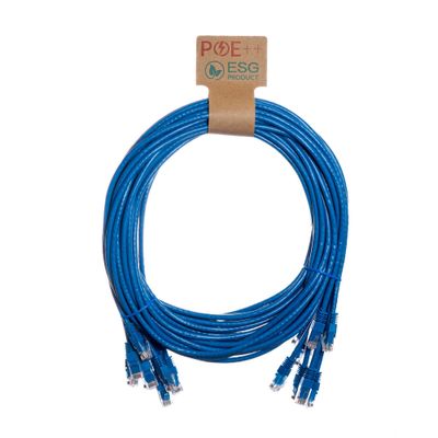 Cablenet 0.5m Cat6 RJ45 Blue U/UTP PVC 24AWG Flush Moulded Booted Patc