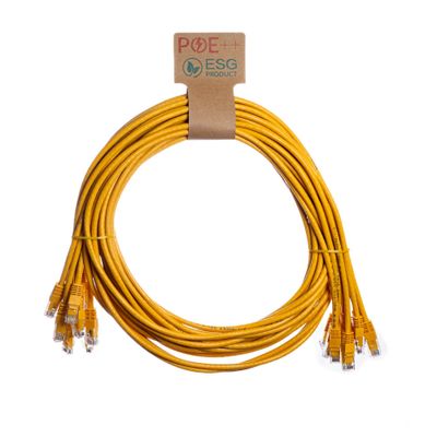 Cablenet 1.5m Cat6 RJ45 Yellow U/UTP PVC 24AWG Flush Moulded Booted Pa