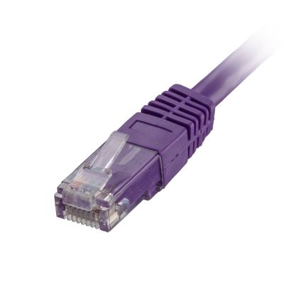 Cablenet CNL 100PK 2M C6 Vi UTP PVC 24AWG FMB networking cable Violet
