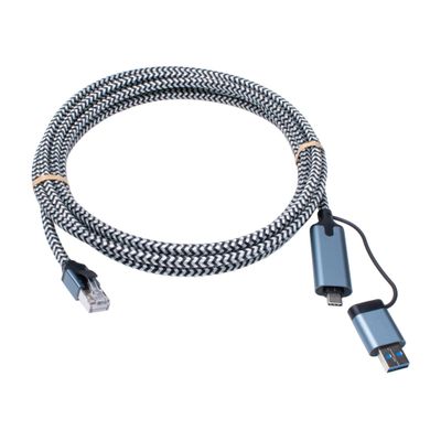 Cablenet CNL 3M USB-C 3.2+USB-A - RJ45 1G networking cable Cat6 U/FTP