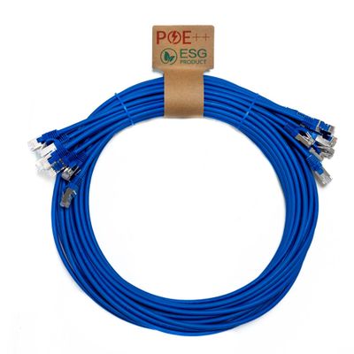 Cablenet 1m Cat6a RJ45 Blue S/FTP LSOH 26AWG Snagless Booted Patch Lea