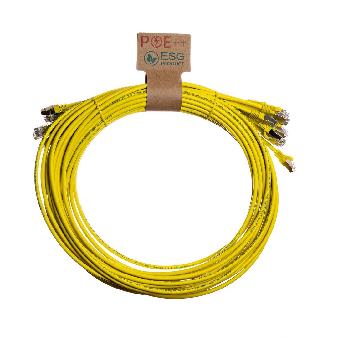Cablenet 2m Cat6a RJ45 Yellow S/FTP LSOH 26AWG Snagless Booted Patch L - Image 1
