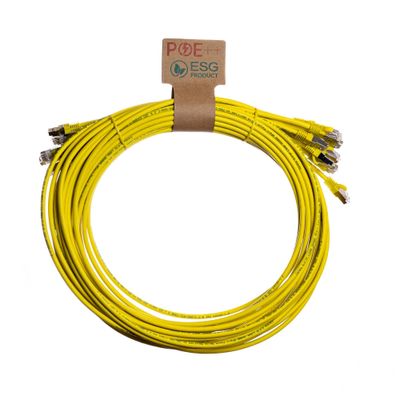 Cablenet 2m Cat6a RJ45 Yellow S/FTP LSOH 26AWG Snagless Booted Patch L