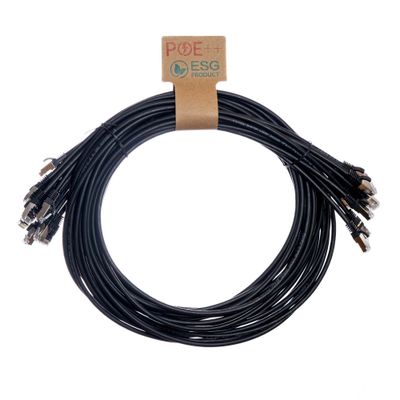 Cablenet 1.5m Cat6a RJ45 Black S/FTP LSOH 26AWG Snagless Booted Patch