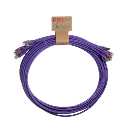 Cablenet 0.5m Cat6a RJ45 Violet S/FTP LSOH 26AWG Snagless Booted Patch