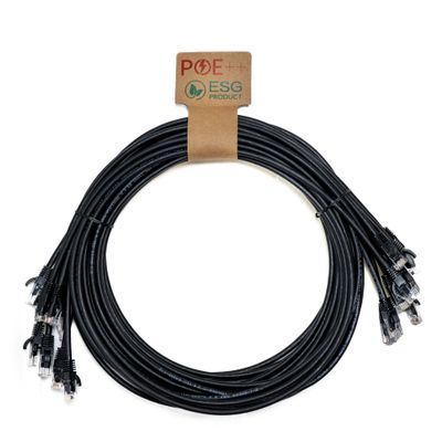 Cablenet 1m Cat6 RJ45 Black U/UTP LSOH 24AWG Snagless Booted Patch Lea