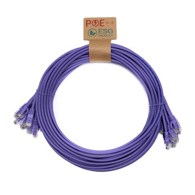 Cablenet 1m Cat6 RJ45 Violet U/UTP LSOH 24AWG Snagless Booted Patch Le