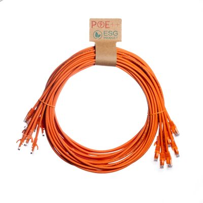 Cablenet 1m Cat6 RJ45 Orange U/UTP LSOH 24AWG Snagless Booted Patch Le