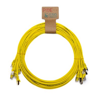 Cablenet 0.3m Cat6a RJ45 Yellow U/FTP LSOH 30AWG Slim Snagless Booted