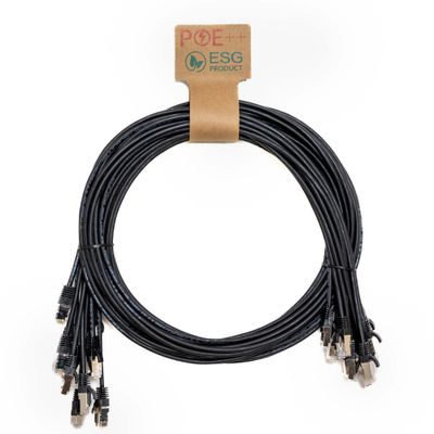 Cablenet 0.3m Cat6a RJ45 Black U/FTP LSOH 30AWG Slim Snagless Booted P