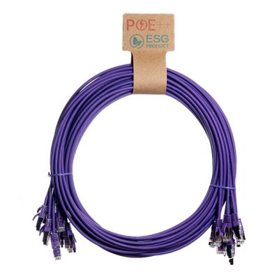 Cablenet 2m Cat6a RJ45 Violet U/FTP LSOH 30AWG Slim Snagless Booted Pa