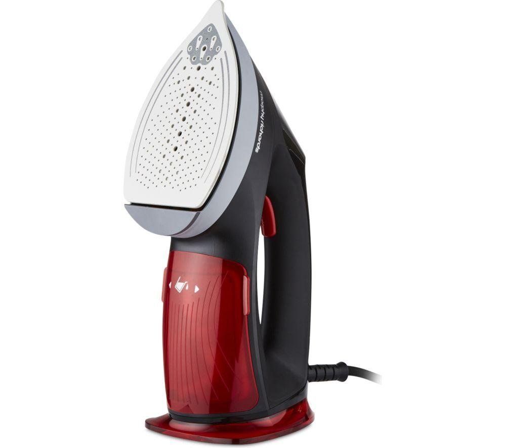 MORPHY RICHARDS Turbosteam 361001 2-in-1 Garment Steamer & Iron - Black & Red, Red,Black - Image 1
