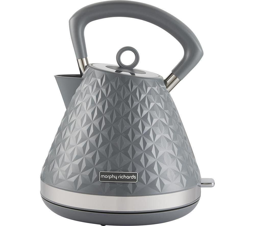 MORPHY RICHARDS Vector Traditional Kettle - Grey, Silver/Grey - Image 1