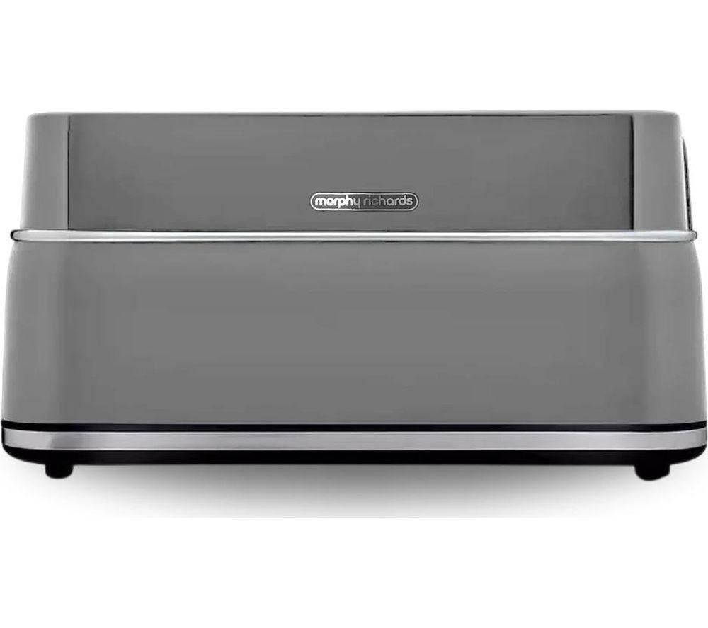 MORPHY RICHARDS Signature 245705 4-Slice Toaster - Grey, Silver/Grey - Image 1