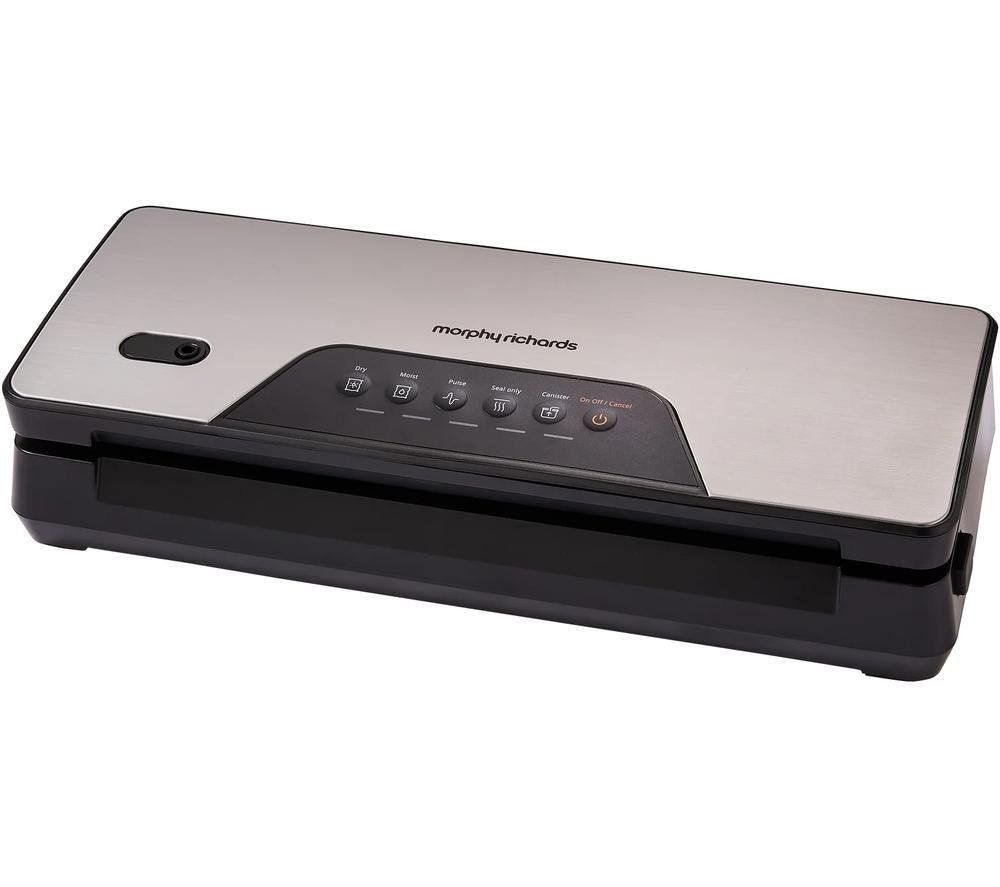 MORPHY RICHARDS 432040 Vacuum Sealer - Silver & Black - Image 1