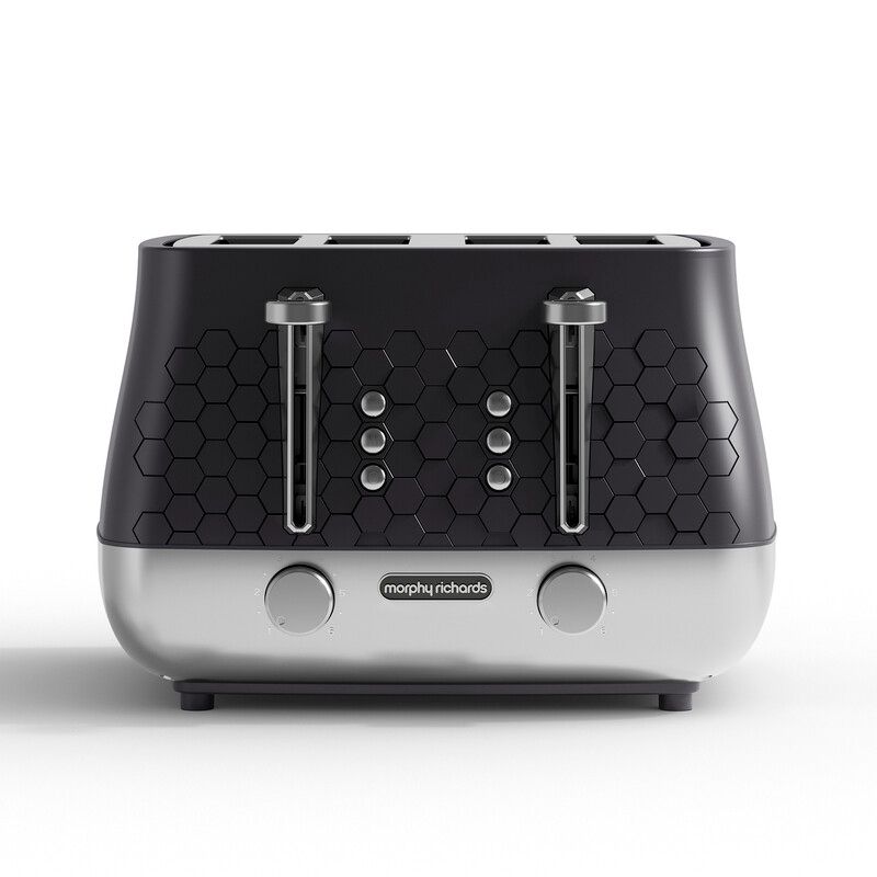 MORPHY RICHARD Cassini 243020 4-Slice Toaster - Moonless Night, Black - Image 1