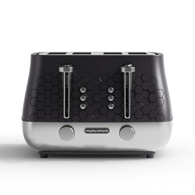 MORPHY RICHARD Cassini 243020 4-Slice Toaster - Moonless Night, Black