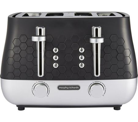 MORPHY RICHARD Cassini 243020 4-Slice Toaster - Moonless Night, Black - Thumbnail 2