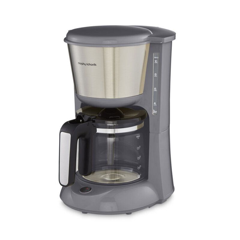 MORPHY RICHARDS Equip 162505 Filter Coffee Machine - Grey, Silver/Grey - Image 1