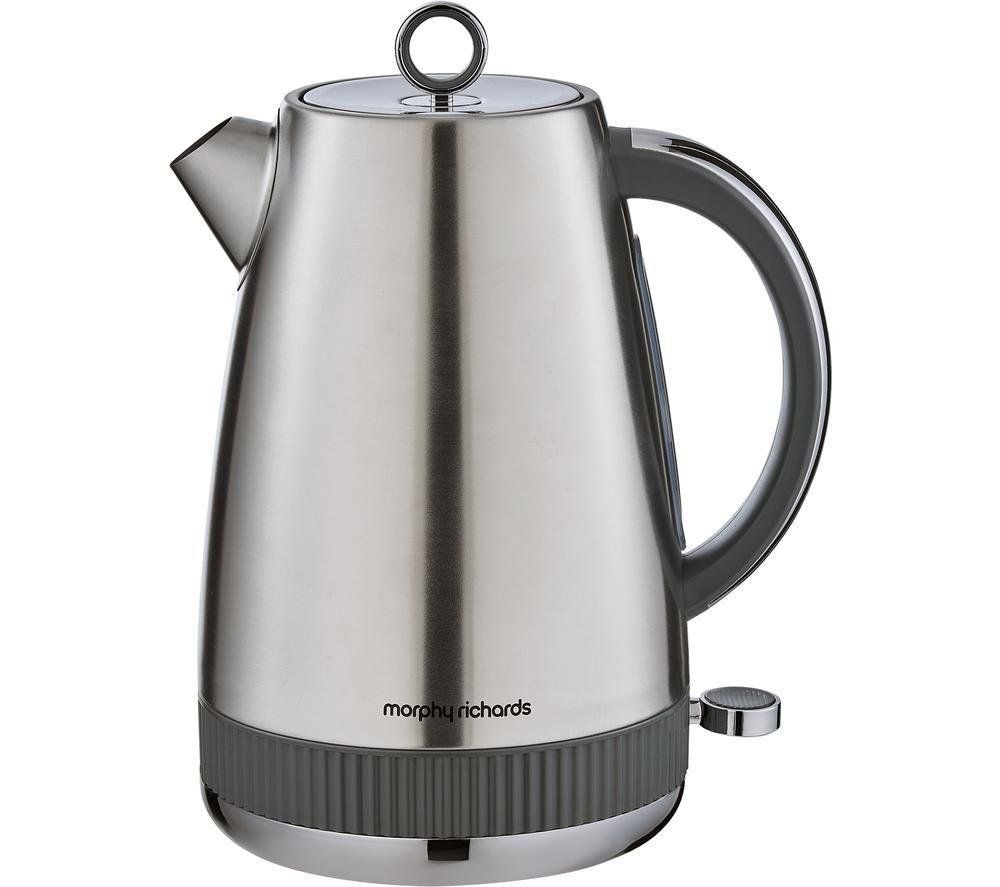 MORPHY RICHARDS Mexborough Jug Kettle - Grey, Silver/Grey - Image 1