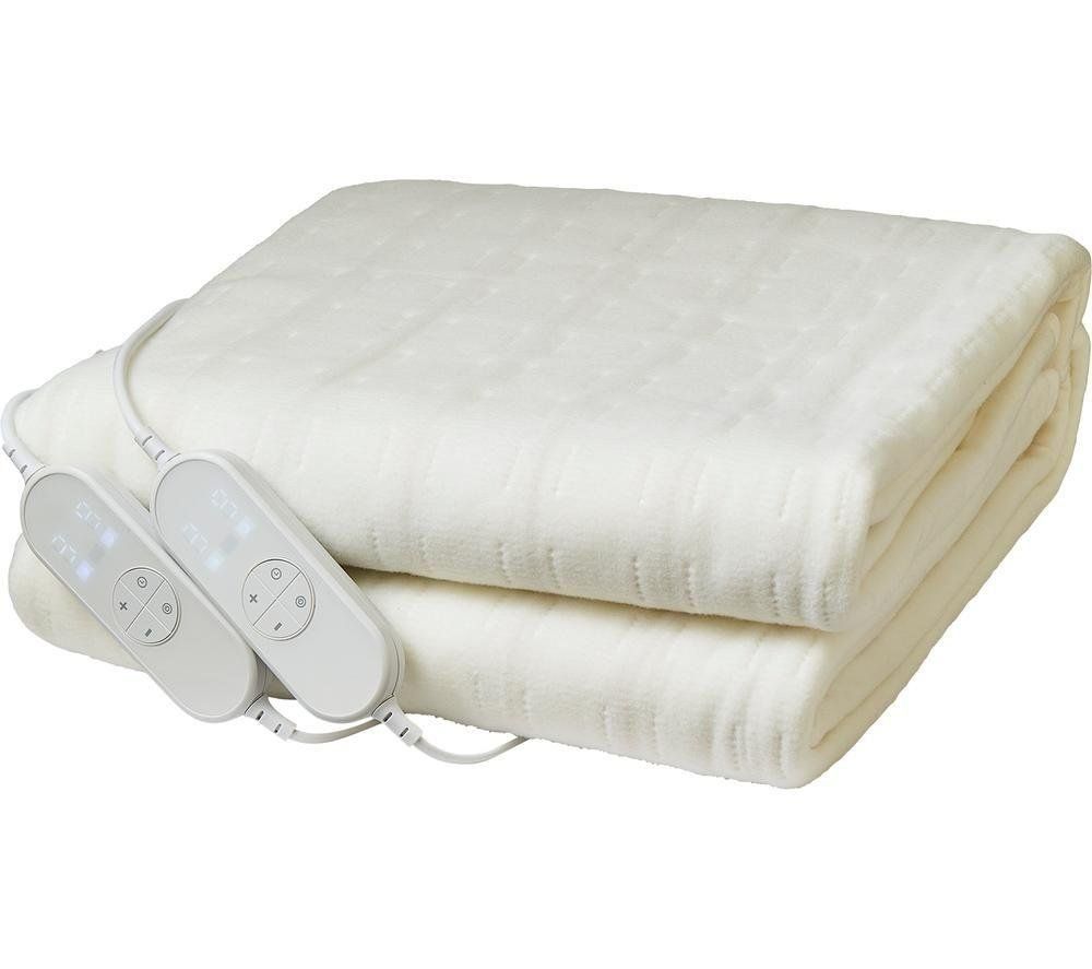 MORPHY RICHARDS EverCosy Fleece Heated Throw - Cream, 200 x 152 cm - Image 1