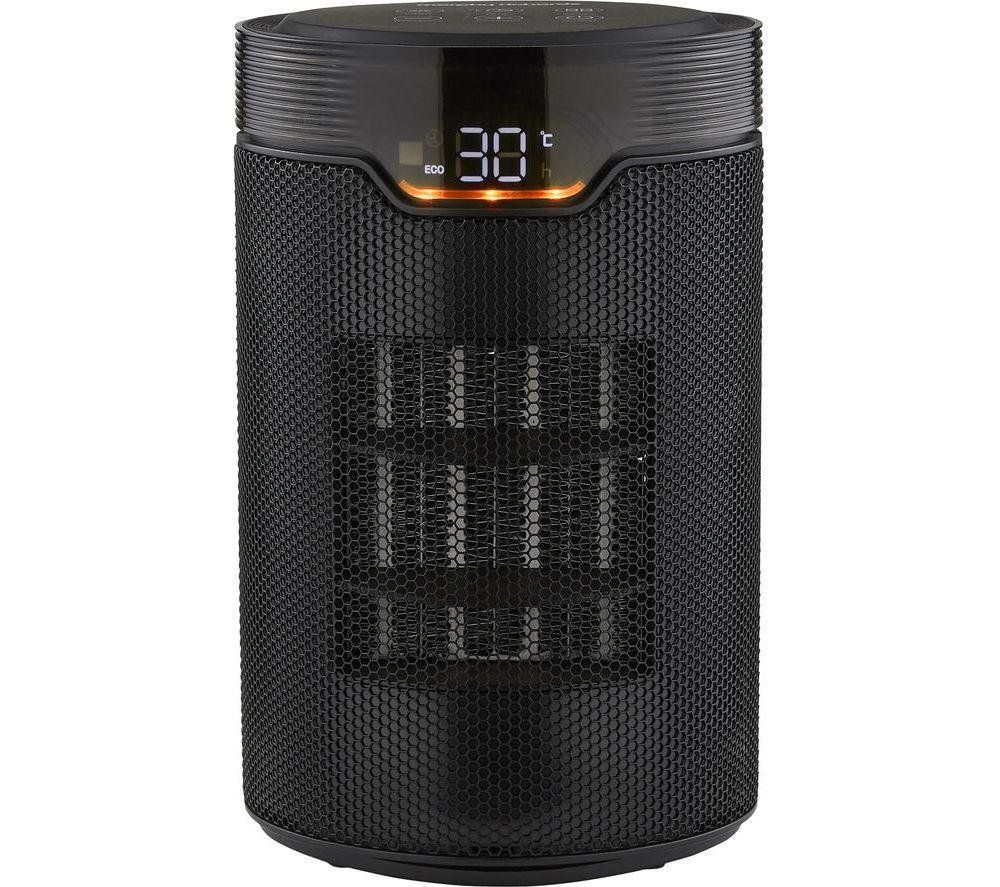 MORPHY RICHARDS HeatFlux 1500 W Hot & Cool Ceramic Fan Heater - Black, Black - Image 1