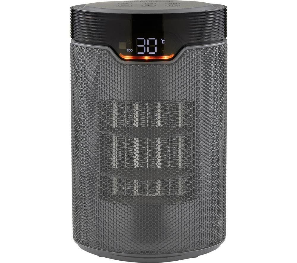 MORPHY RICHARDS HeatFlux 1500 W Hot & Cool Ceramic Fan Heater - Grey, Silver/Grey - Image 1