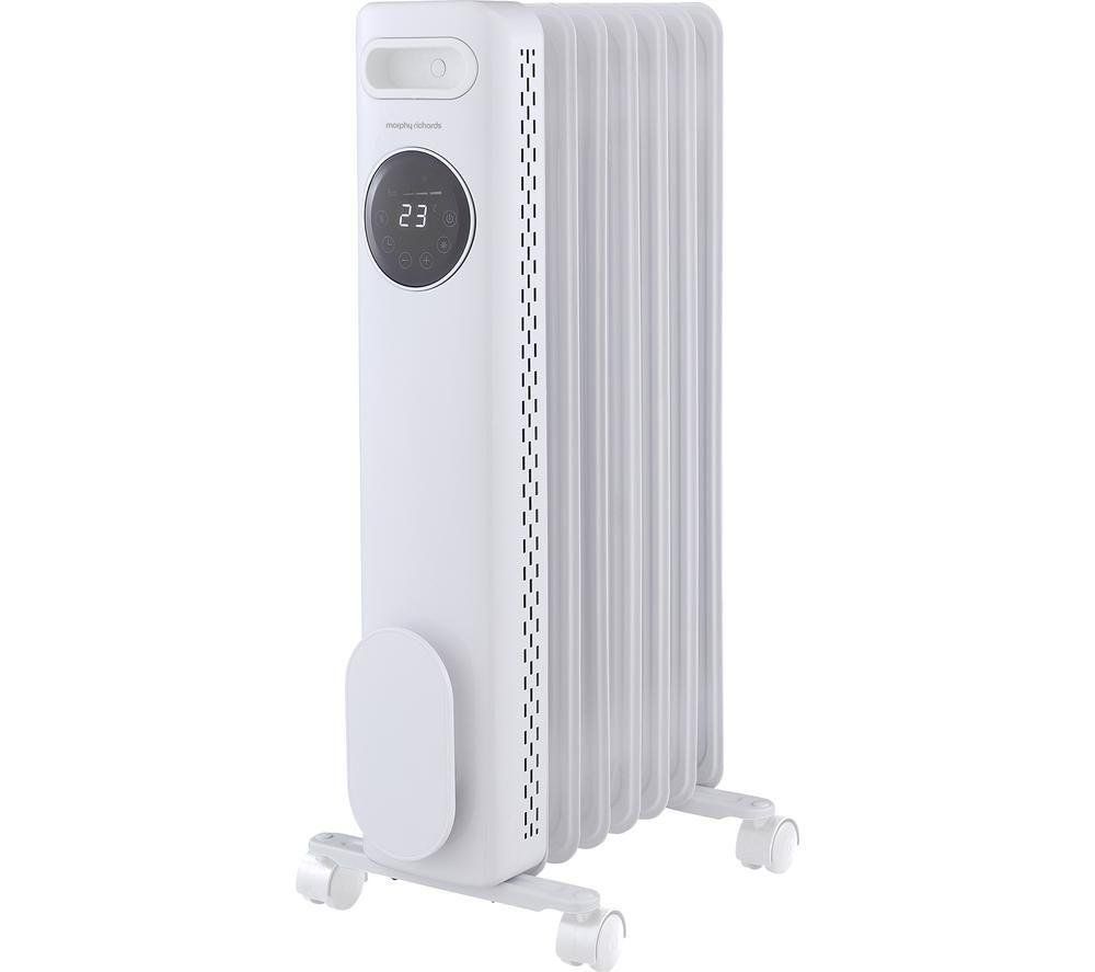 MORPHY RICHARDS HeatFlux Digital Oil-Filled Radiator - White, White - Image 1