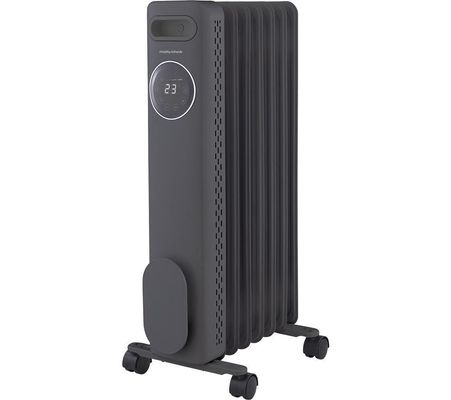 MORPHY RICHARDS HeatFlux Digital Oil-Filled Radiator - Grey, Silver/Grey