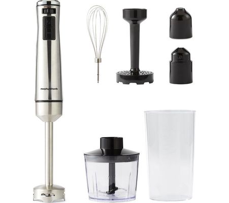 MORPHY RICHARDS Hand Blender Set - Silver, Silver/Grey