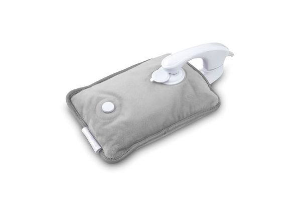 CARMEN Spa Rechargeable Hot Water Bottle - Grey, Silver/Grey - Thumbnail 2