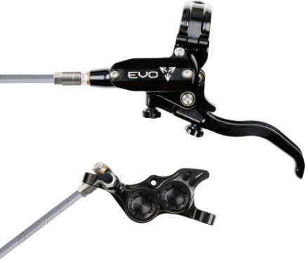 Hope Tech 4 EVO TR4 Hydraulic Disc Brake - Black / BlackRear Left HandBraided