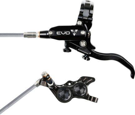 Hope Tech 4 EVO GR4 Hydraulic Disc Brake - Black / BlackRear Left HandBraided